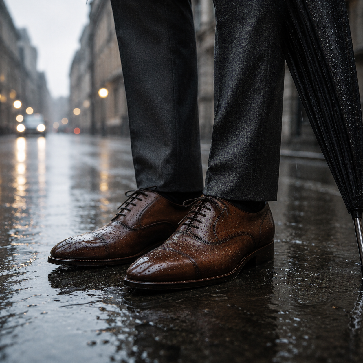 How to Protect Leather Dress Shoes and Sartorial Fabrics from Rain