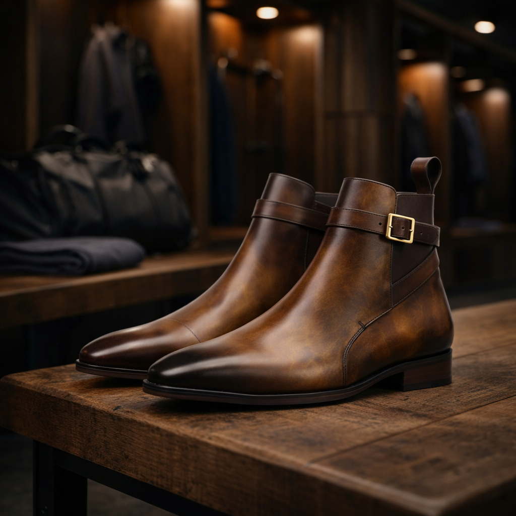 The David – Museum Fire Patina Boot - Palmer James Designs