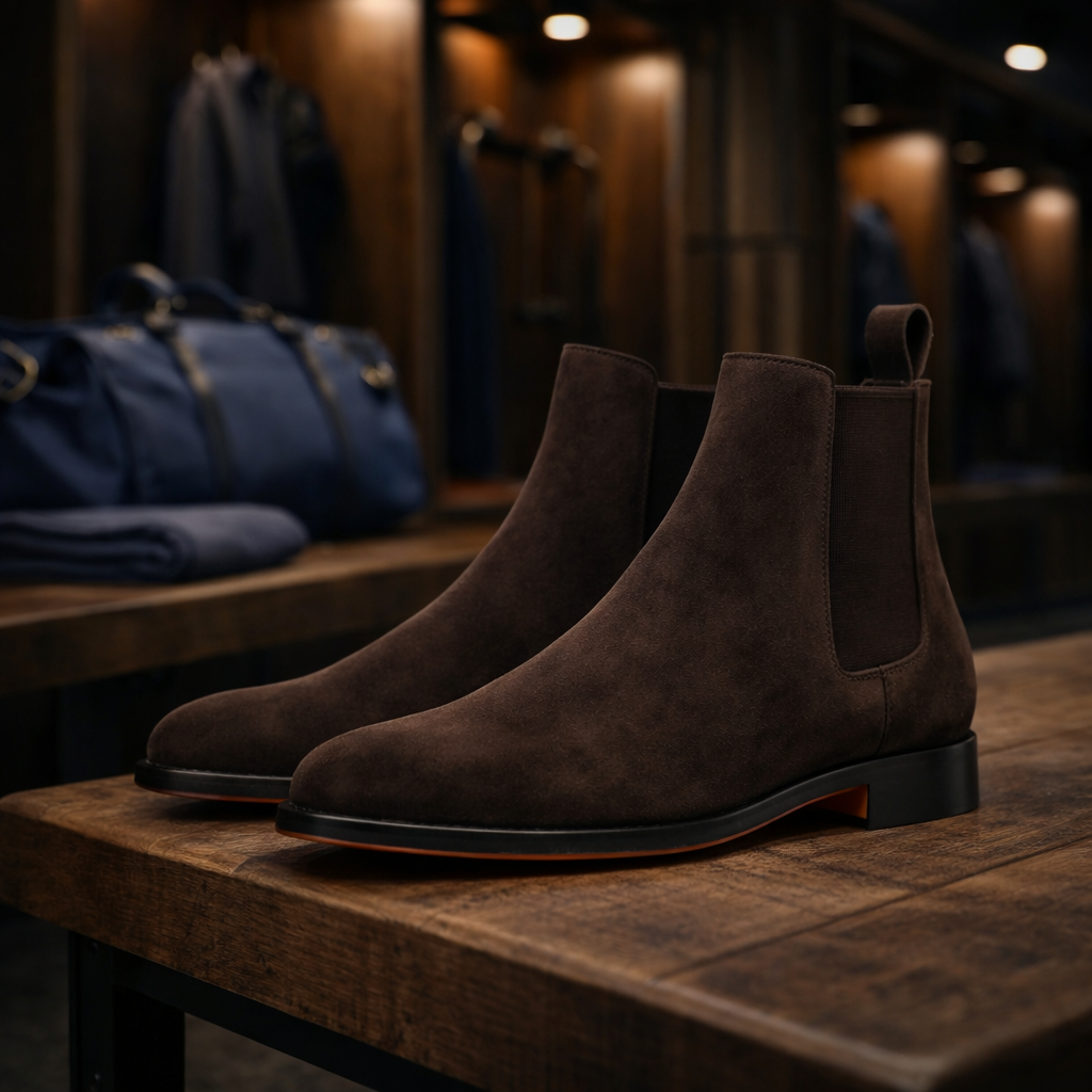 The Beckman – Testa di Moro Suede Chelsea - Palmer James Designs