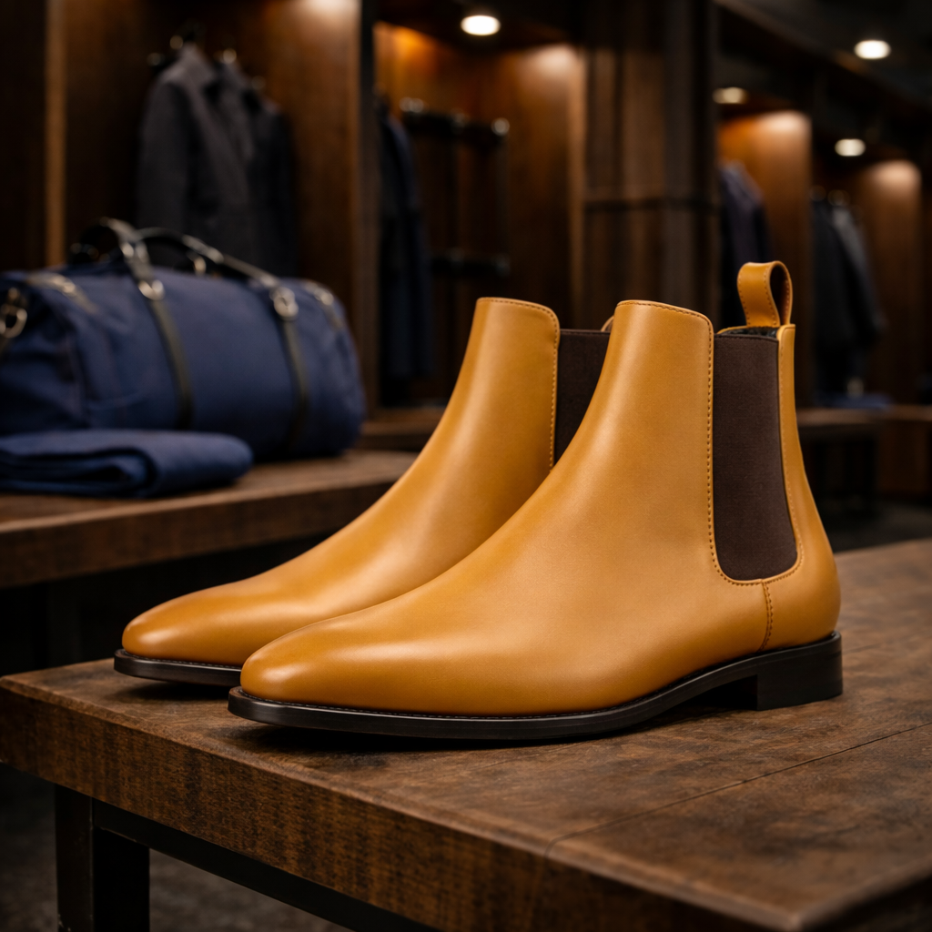 The Beckman – Mustard Vitello Chelsea - Palmer James Designs